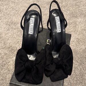 Cape Robbin Elegant Black Bow Heels
